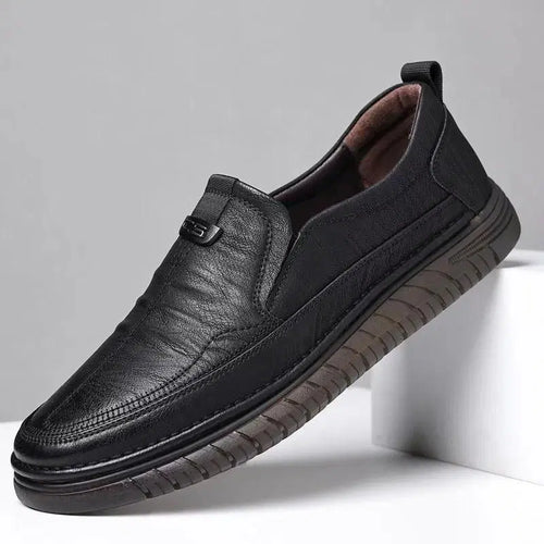 MENS BLACK SEMI FORMAL SLIPON SHOES